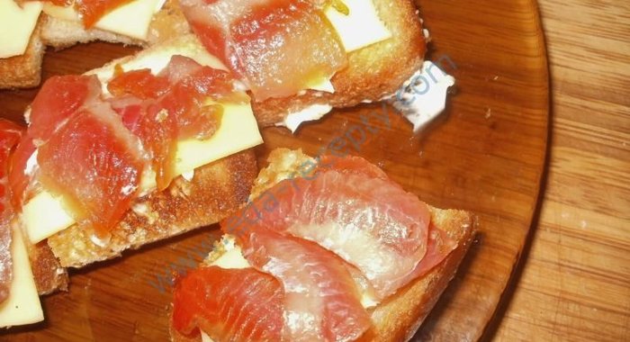 Бутерброды с семгой - Кростини