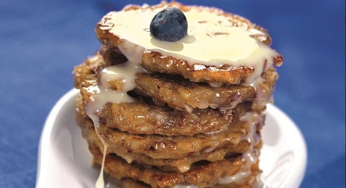 Гречневые оладьи с медом