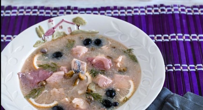 Сборная рыбная солянка