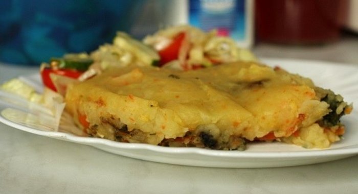 Постная запеканка из овощей