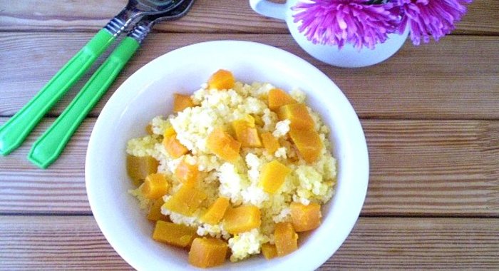 Пшенная каша с тыквой на молоке