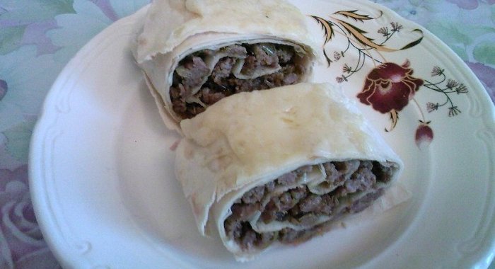 Рулет с куриным фаршем