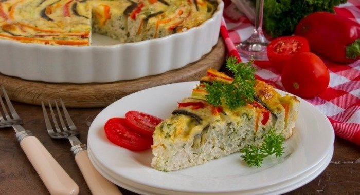 Рисовая запеканка «Летний цветок»