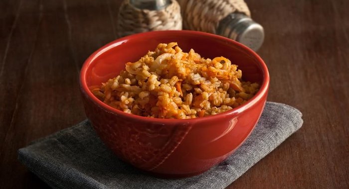 Перловая каша с овощами