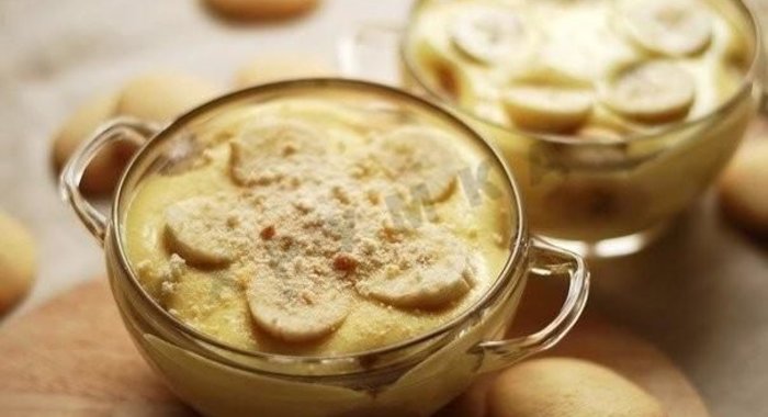 Банановый пудинг без выпечки