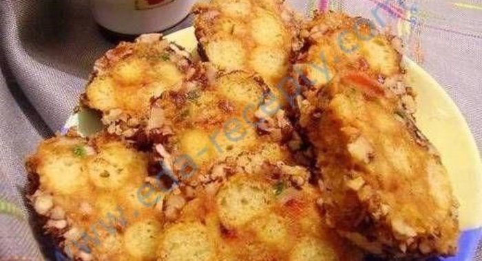 Гренки с баклажанами Осенние