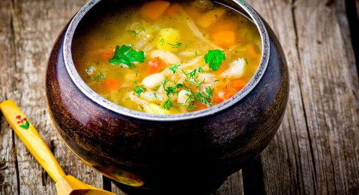 Постные щи из молодой капусты