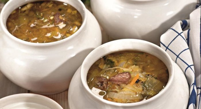 Кислые щи с потрошками