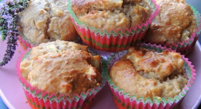 Овсяные кексы с яблоком