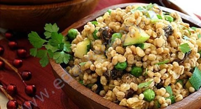 Перловая каша с крапивой