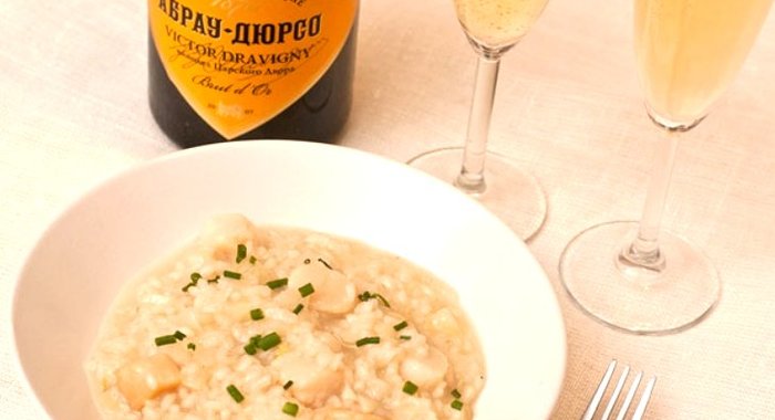 Ризотто с гребешками