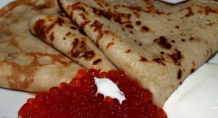 Блинчики с припеком и сыром