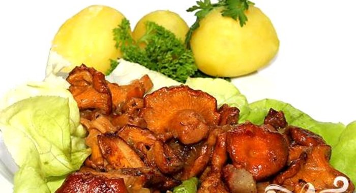 Яичница с грибами