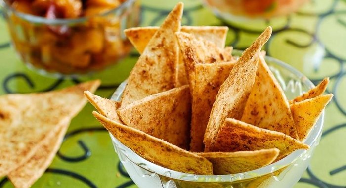 Чипсы из лаваша со специями