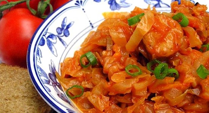 Солянка из капусты в мультиварке