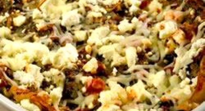 Лазанья с артишоком и шпинатом