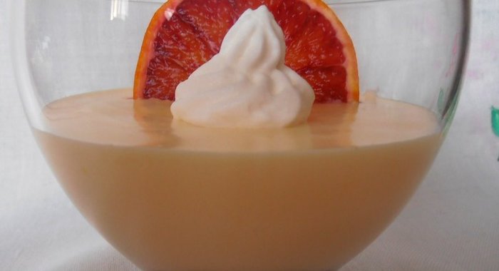 Фруктовый крем из апельсина