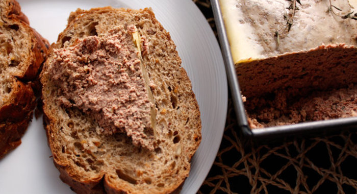 Запеченный паштет из куриной печени