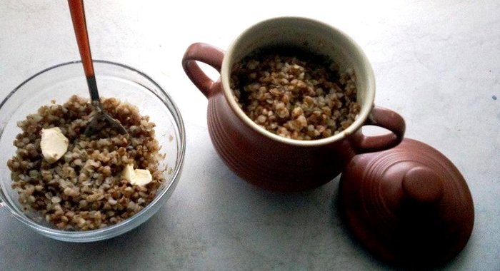 Рассыпчатая гречка в горшочке