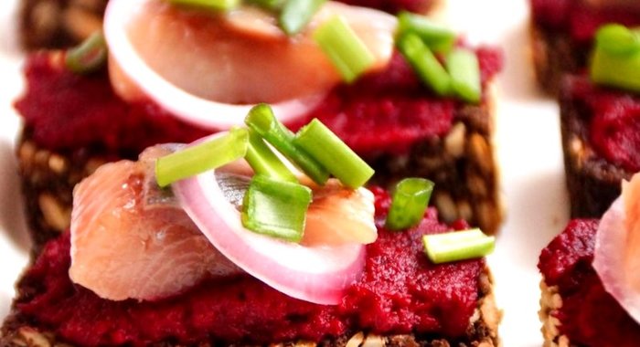 Селедка под шубой фуршетная