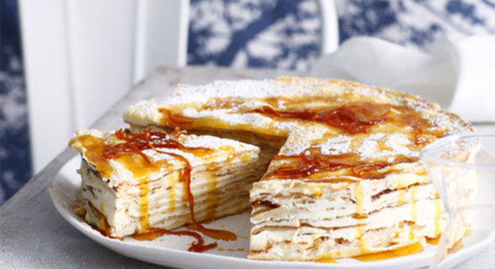 Простой торт на сковороде