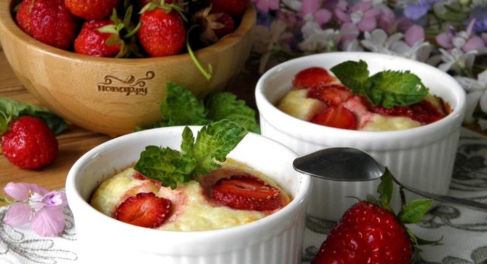 Диетическая творожная запеканка