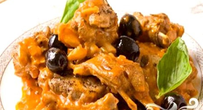 Рагу из баранины по-гречески