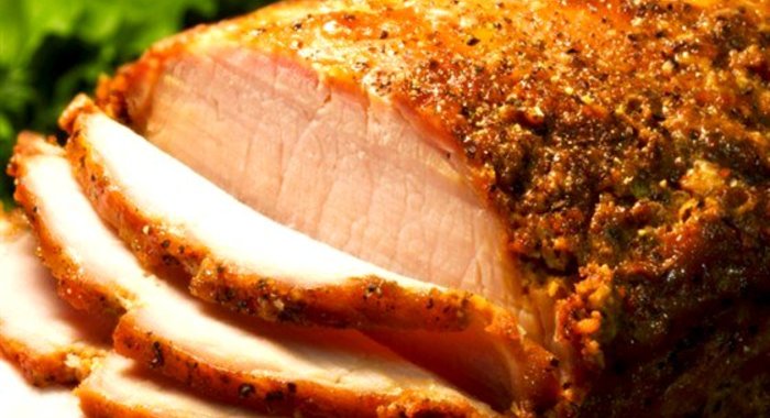 Маринованная свиная вырезка в имбирном джеме и тимьяне