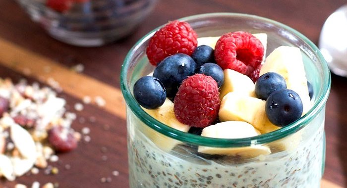 Овсянка с бананами в банке