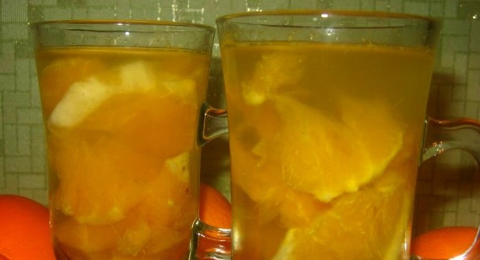Компот из яблок и апельсинов