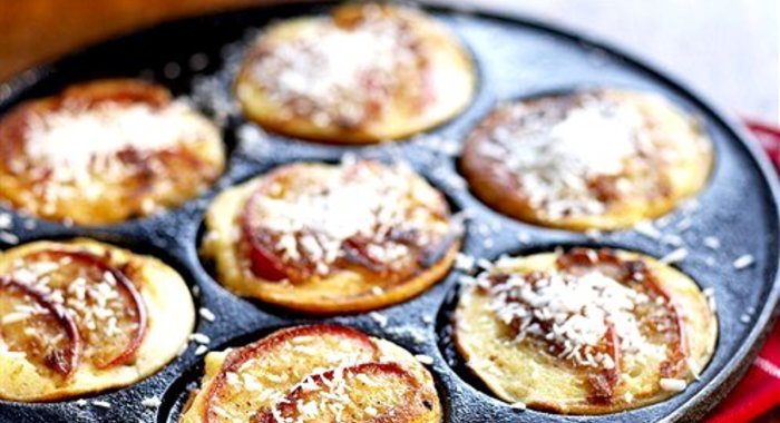 Оладьи с яблоками