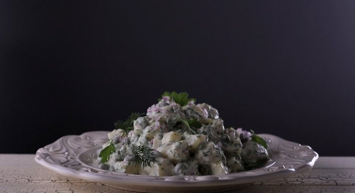Рождественский картофельный салат