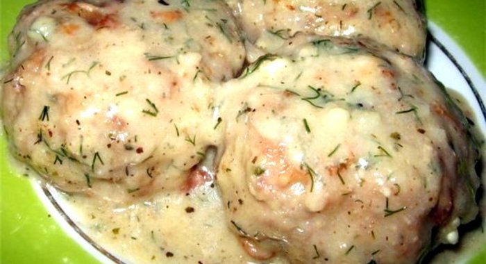 Котлеты в соусе из плавленного сыра