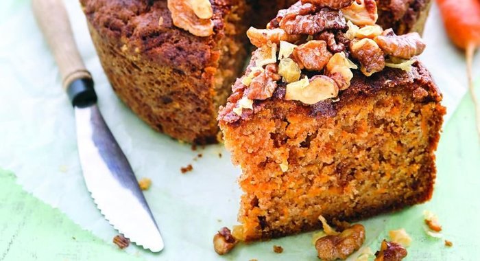Кекс из молодой моркови