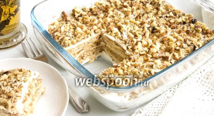 Торт из печенья и сметаны