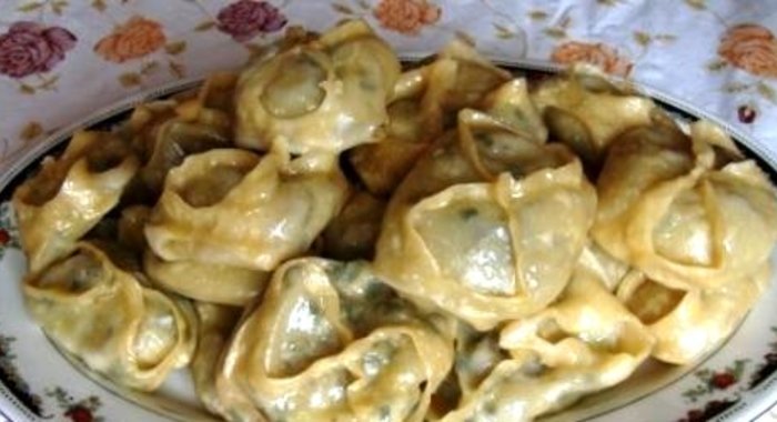 Манты с джусаем