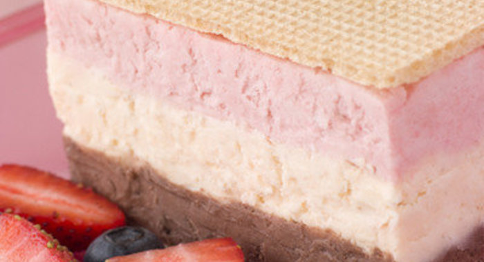 Террин из трех видов мороженого