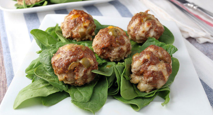 Фаршированные мясные тефтели по-итальянски