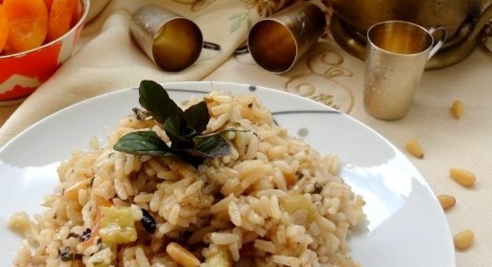 Турецкий плов с баклажанами