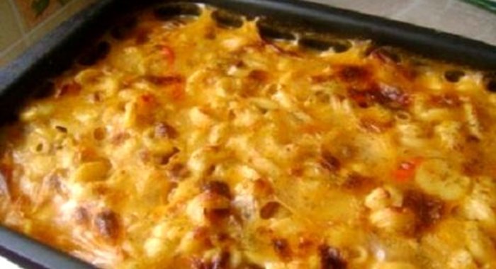 Постная макаронная запеканка