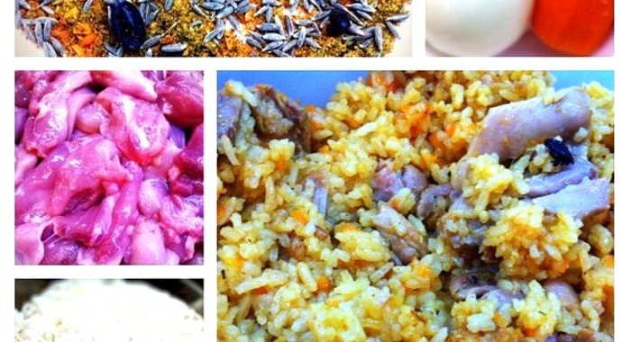 Пряный плов с курицей