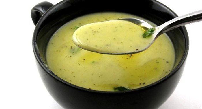 Суп-пюре с овечьим сыром