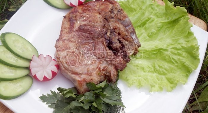 Стейк на гриле