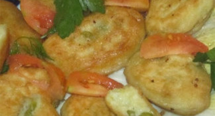 Котлетки из картофеля и горошка
