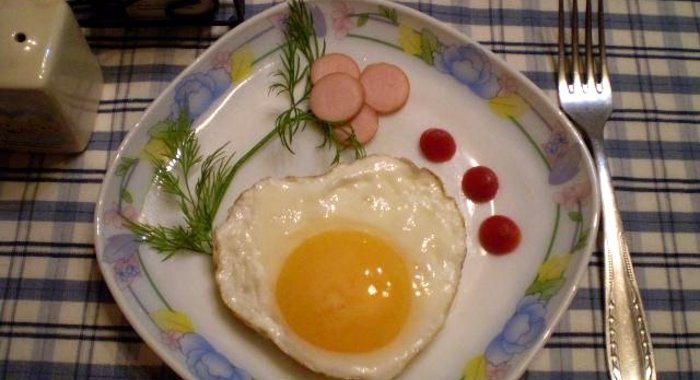 Яичница Сердце