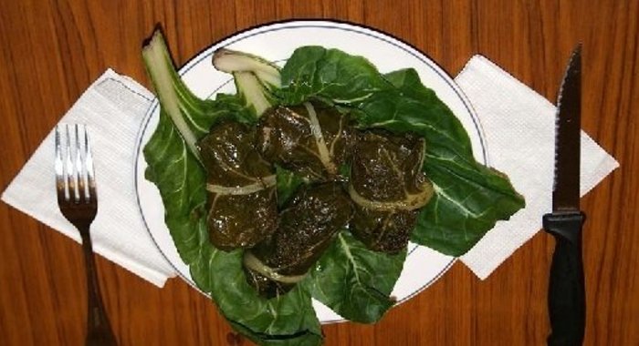 Голубцы из мангольда