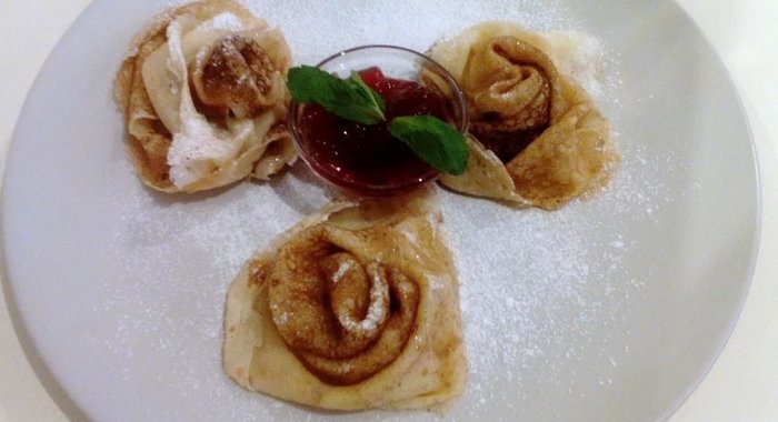 Блинчики Нежные розы