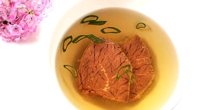 Бульон из говяжьего языка