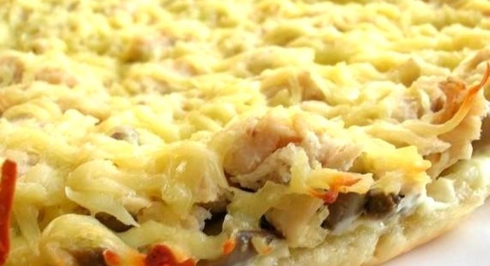 Пицца из песочного теста