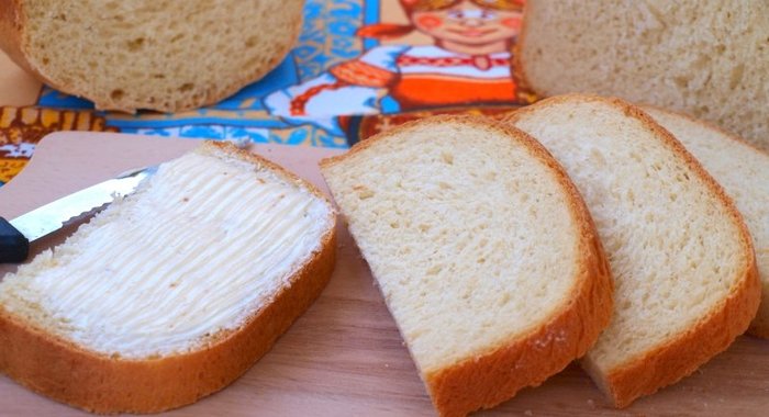 Хлеб на кефире в хлебопечи